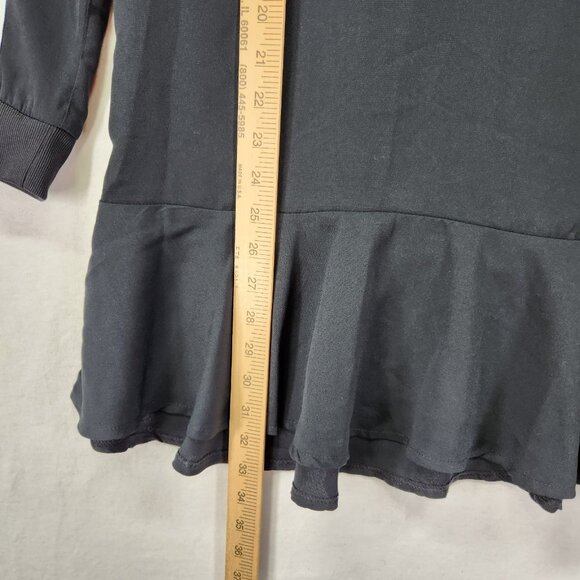 Adidas T-Shirt Dress Size XS Flare Mini 3-Stripes Dress Long Sleeve New - Picture 4 of 10